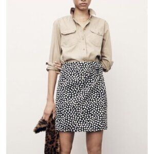 J.Crew Metallic Pebble Print Bow Mini Skirt – Size 12